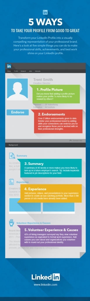 5 ways to take your profile from good to great - LinkedIn profile optimization